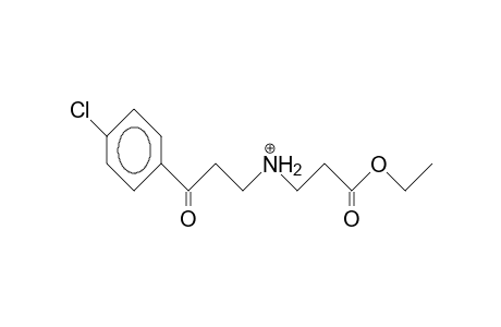 N-(B-[4-Chloro-benzoyl]-ethyl)-B-alanine ethyl ester cation