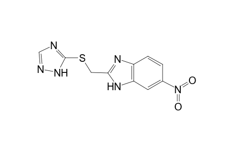 6-Nitro-2-[(1H-1,2,4-triazol-5-ylsulfanyl)methyl]-1H-benzimidazole