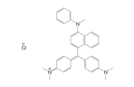 Methanaminium, N-[4-[[4-(dimethylamino)phenyl][4-(methylphenylamino)-1-naphthalenyl]methylene]-2,5-cyclohexadien-1-ylidene]-N-methyl-, chloride