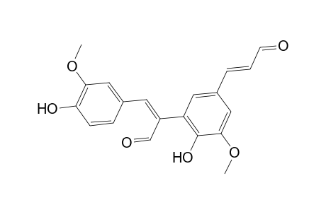 .alpha.,3'-Bicinnamaldehyde, 4,4'-dihydroxy-3,5'-dimethoxy-