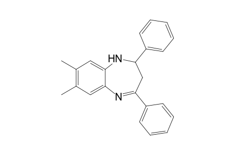 2,4-Diphenyl-7,8-dimethyl-2,3-dihydro-1H-[1,5]-benzodiazepine