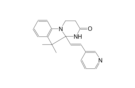 10,10-dimethyl-10a-[(E)-2-(3-pyridinyl)ethenyl]-3,4,10,10a-tetrahydropyrimido[1,2-a]indol-2(1H)-one