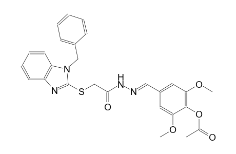 acetic acid, [[1-(phenylmethyl)-1H-benzimidazol-2-yl]thio]-, 2-[(E)-[4-(acetyloxy)-3,5-dimethoxyphenyl]methylidene]hydrazide