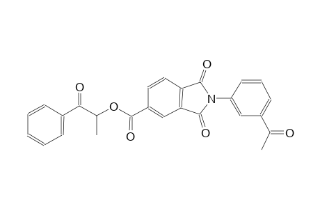 1H-isoindole-5-carboxylic acid, 2-(3-acetylphenyl)-2,3-dihydro-1,3-dioxo-, 1-methyl-2-oxo-2-phenylethyl ester