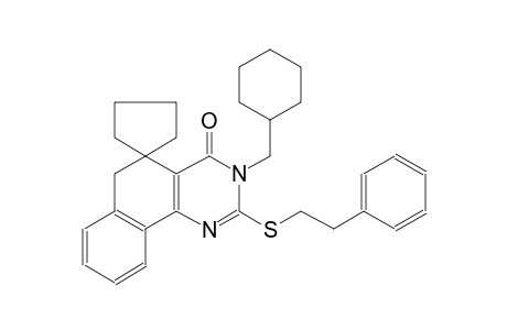 3-(cyclohexylmethyl)-2-(phenethylthio)-3H-spiro[benzo[h]quinazoline-5,1'-cyclopentan]-4(6H)-one
