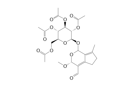 (1S,3R)-(2',3',4',6'-TETRAACETOXY-BETA-D-GLUCOPYRANOSYLOXY)-1,3,5,6-TETRAHYDRO-3-METHOXY-7-METHYL-CYCLOPENTA-[C]-PYRAN-4-CARBOXALDEHYDE
