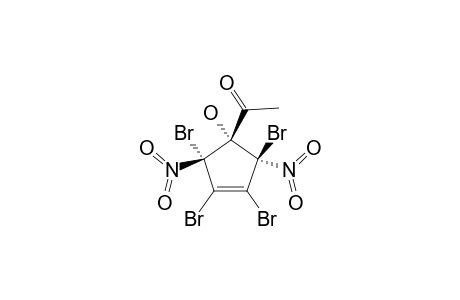 1-ACETYL-CIS-2,3,4,TRANS-5-TETRABROMO-2,5-DINITRO-CYCLOPENT-3-EN-R-1-OL