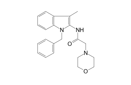 Acetamide, 2-(4-morpholyl)-N-(1-benzyl-3-methylindol-2-yl)-