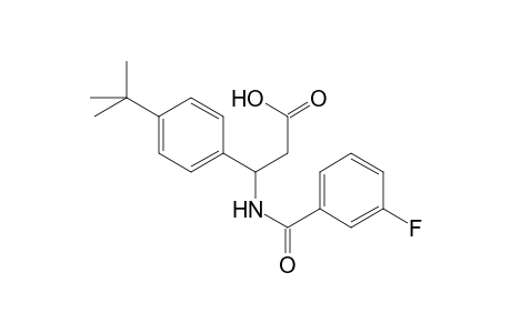 3-(4-tert-butylphenyl)-3-[(3-fluorobenzoyl)amino]propanoic acid