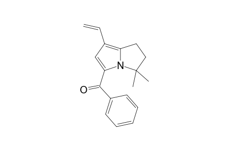 Phenyl-(5,5-dimethyl-1-vinyl-6,7-dihydro-5H-pyrrolizin-3-yl)methanone