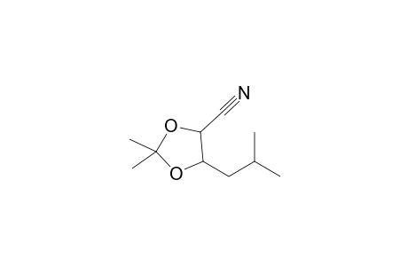 (2S,3S)-4-Cyano-2,2-dimethyl-5-isobutyl-1,3-dioxolane
