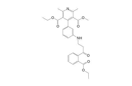 Ethyl Methyl 4-{3'-(2"-ethoxycarbonyl-2"-benzoyl)ethenyl]amino}phenyl-1,4-dihydro-2,6-dimethylpyridine-3,5-dicarboxylate