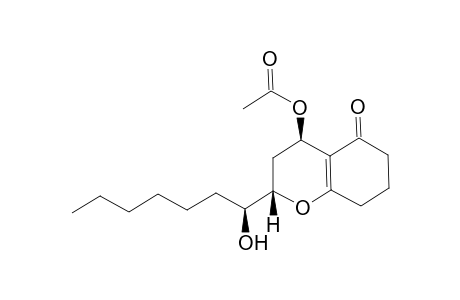 (2S,4R)-2-[(1S)-1-hydroxyheptyl]-5-oxo-3,4,5,6,7,8-hexahydro-2H-chromen-4-yl acetate
