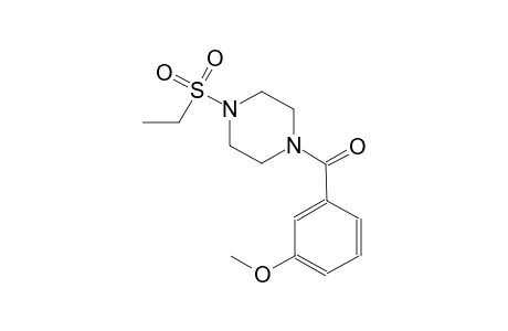 piperazine, 1-(ethylsulfonyl)-4-(3-methoxybenzoyl)-