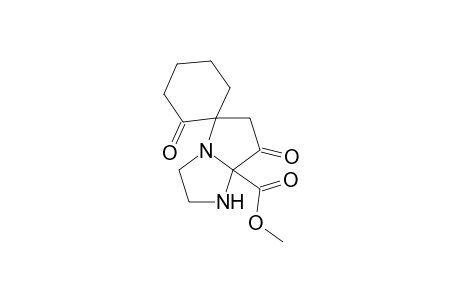 Methyl ester of tetrahydro-2,7-dioxospiro[cyclohexane-1,5'-[5H]pyrrolo[1,2-a]imidazole]-7'a(1a'H)-carboxylic acid