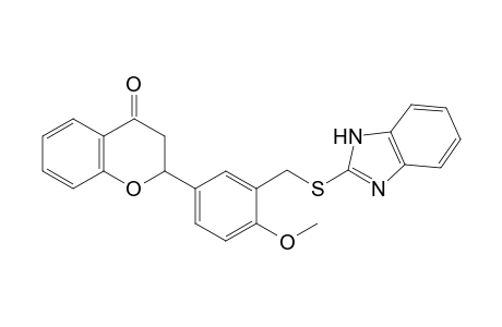 2-[3-(1H-benzimidazol-2-ylsulfanylmethyl)-4-methoxy-phenyl]-2,3-dihydrochromen-4-one