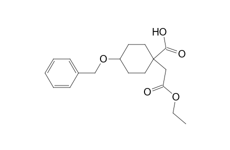 Cyclohexaneacetic acid, 1-carboxy-4-(phenylmethoxy)-, .alpha.-ethyl ester