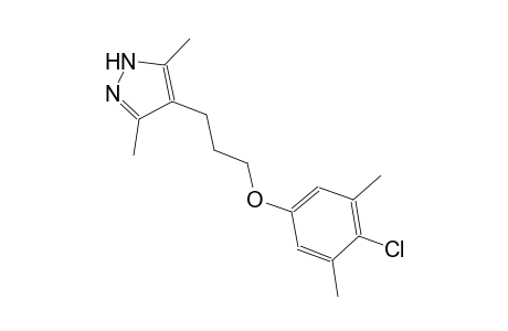 4-[3-(4-chloro-3,5-dimethylphenoxy)propyl]-3,5-dimethyl-1H-pyrazole