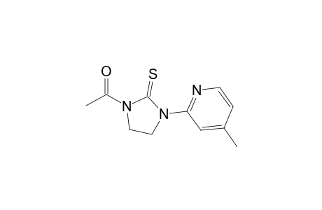 3-(4'-Methylpyridin-2'-yl)-1-acetylimidazolidin-2-thione