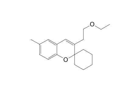 3-(2-Ethoxyethyl)-6-methylspiro[chromene-2,1'-cyclohexane]