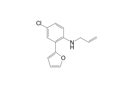 N-Allyl-4-chloro-2-(2-furyl)aniline