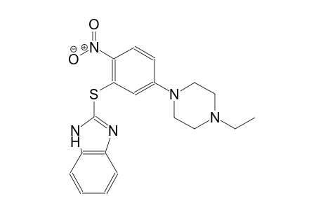 1H-benzimidazol-2-yl 5-(4-ethyl-1-piperazinyl)-2-nitrophenyl sulfide