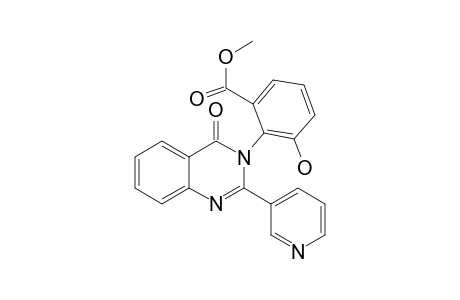 TERREMIDE-B;METHYL-3-HYDROXY-2-[4-OXO-2-(PYRIDIN-3-YL)-QUINAZOLIN-3(4H)-YL]-BENZOATE