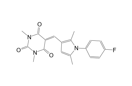 5-{[1-(4-fluorophenyl)-2,5-dimethyl-1H-pyrrol-3-yl]methylene}-1,3-dimethyl-2,4,6(1H,3H,5H)-pyrimidinetrione