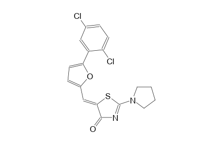 (5Z)-5-{[5-(2,5-dichlorophenyl)-2-furyl]methylene}-2-(1-pyrrolidinyl)-1,3-thiazol-4(5H)-one