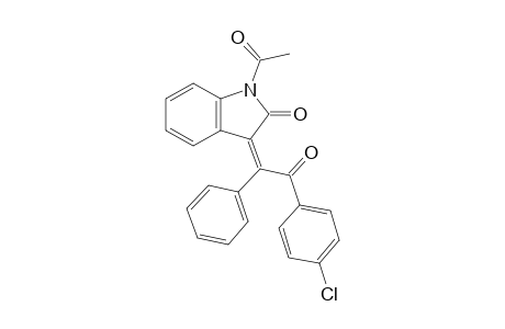 (3Z)-1-Acetyl-1,3-dihydro-3-[2-(4-chlorophenyl)-2-oxo-1-phenylethylidene)-2H-indol-2-one