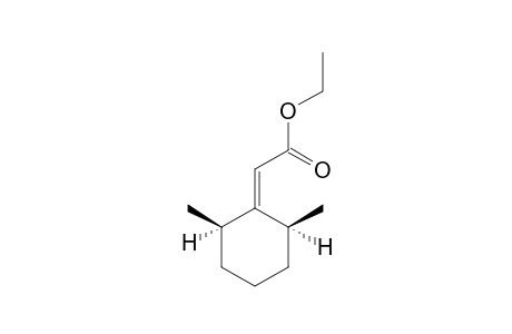 ETHYL-(2-BETA,6-BETA-DIMETHYL-1-CYCLOHEXYLIDENE)-ACETATE