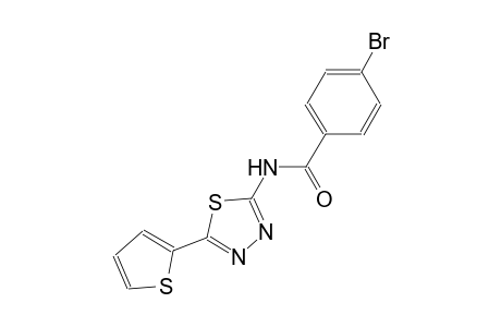 4-bromo-N-[5-(2-thienyl)-1,3,4-thiadiazol-2-yl]benzamide