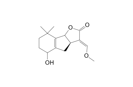 (3aR)-5-t-Hydroxy-8,8-dimethyl-3-(methoxymethylene)-(3aR,8bc)-3,3a,4,5,6,7,8,8b-octahydroindeno[1,2-b]furan-2-one