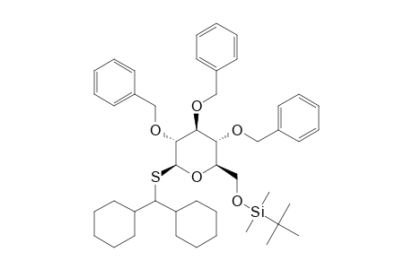 DICYCLOHEXYLMETHYL_2,3,4-TRI-O-BENZYL-6-O-(TERT.-BUTYLDIMETHYLSILYL)-1-THIO-BETA-D-GLUCOPYRANOSIDE