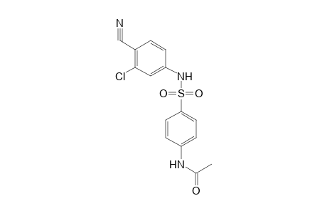 N-(4-[(3-Chloro-4-cyanoanilino)sulfonyl]phenyl)acetamide