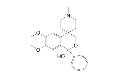 6,7-Dimethoxy-1'-methyl-1-phenyl-1-spiro[3,4-dihydro-1H-2-benzopyran-4,4'-piperidine]ol