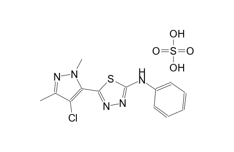 sulfuric acid compound with 5-(4-chloro-1,3-dimethyl-1H-pyrazol-5-yl)-N-phenyl-1,3,4-thiadiazol-2-amine (1:1)