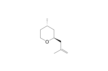 trans-(2S,4S)-4-methyl-2-(2-methylallyl)-tetrahydropyran