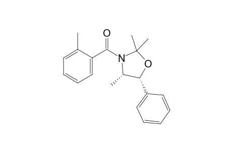 (2-methylphenyl)-[(4S,5R)-2,2,4-trimethyl-5-phenyl-1,3-oxazolidin-3-yl]methanone
