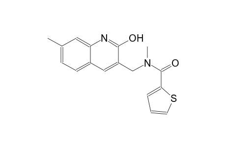 N-[(2-hydroxy-7-methyl-3-quinolinyl)methyl]-N-methyl-2-thiophenecarboxamide