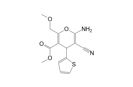 methyl 6-amino-5-cyano-2-(methoxymethyl)-4-(2-thienyl)-4H-pyran-3-carboxylate