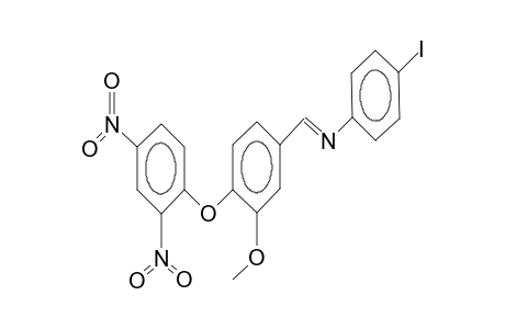2,4-dinitro-2'-methoxy-4'-(4-iodophenyliminomethyl)diphenyl ether