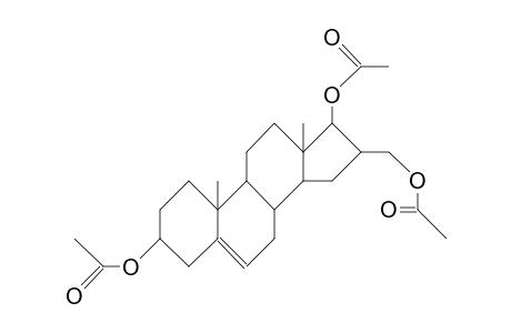 3,17a-Diacetoxy-16a-methyleneacetoxy.delta. 5(6)-androsten