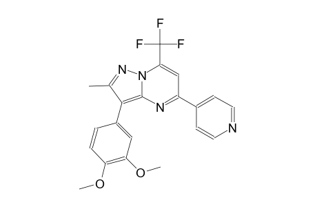 pyrazolo[1,5-a]pyrimidine, 3-(3,4-dimethoxyphenyl)-2-methyl-5-(4-pyridinyl)-7-(trifluoromethyl)-