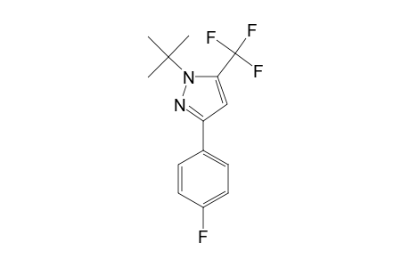 1-(1,1-DIMETHYLETHYL)-3-(4-FLUOROPHENYL)-5-TRIFLUOROMETHYL-1H-PYRAZOLE