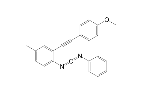 N-[2-(p-Methoxyphenyl)ethynyl]-4-methylphenyl]-N'-phenylcarbodiimide