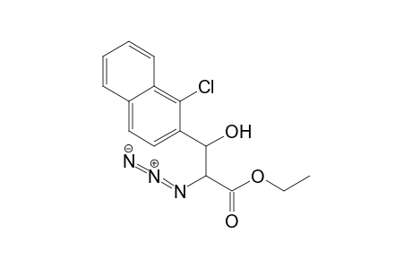 Ethyl .alpha.-Azido-.beta.-hydroxy-.beta.-(1-chloro-2-naphthyl)propionate
