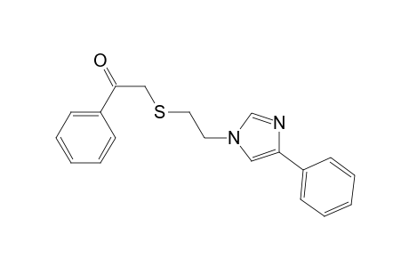 1-Phenyl-2-[2-(4-phenyl-1-imidazolyl)ethylthio]ethanone
