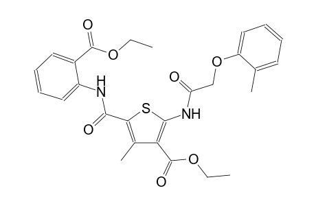 3-thiophenecarboxylic acid, 5-[[[2-(ethoxycarbonyl)phenyl]amino]carbonyl]-4-methyl-2-[[(2-
