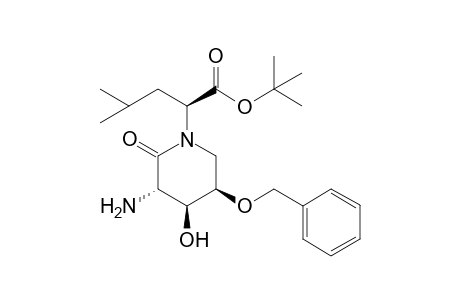 3-Amino-5-benzyloxy-4-hydroxy-1-[1-(tert-butoxycarbonyl)-3-methylbutyl]-2-piperidone